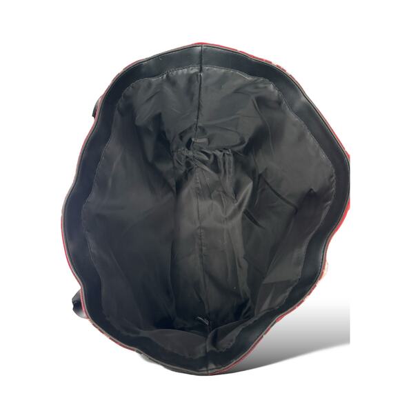 Victoria’s Secret Large Tote Bag Red Plaid V Logo Holiday Shopper NWT - Picture 10 of 12